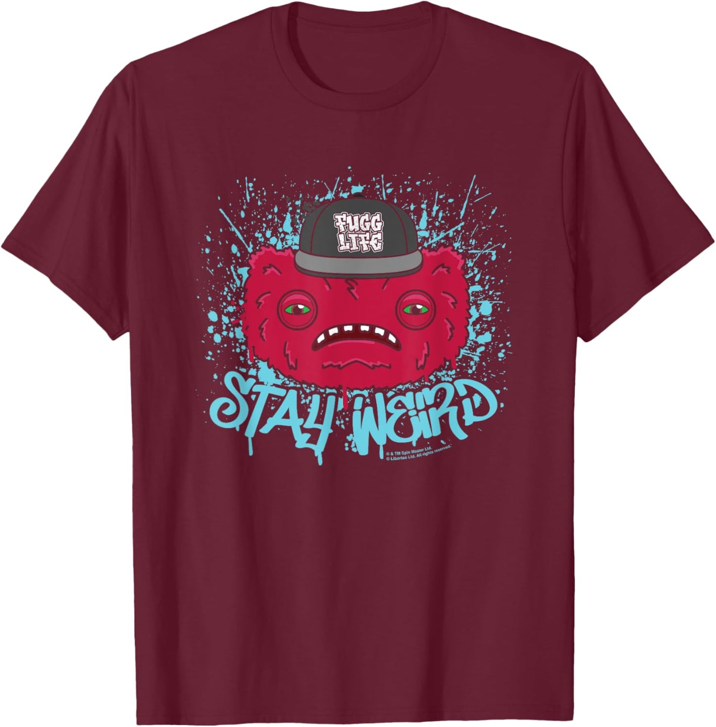 Fuggler Wide Eyed Weirdo Fugg Life Stay Weird T-Shirt - T-Shirt | Maroon