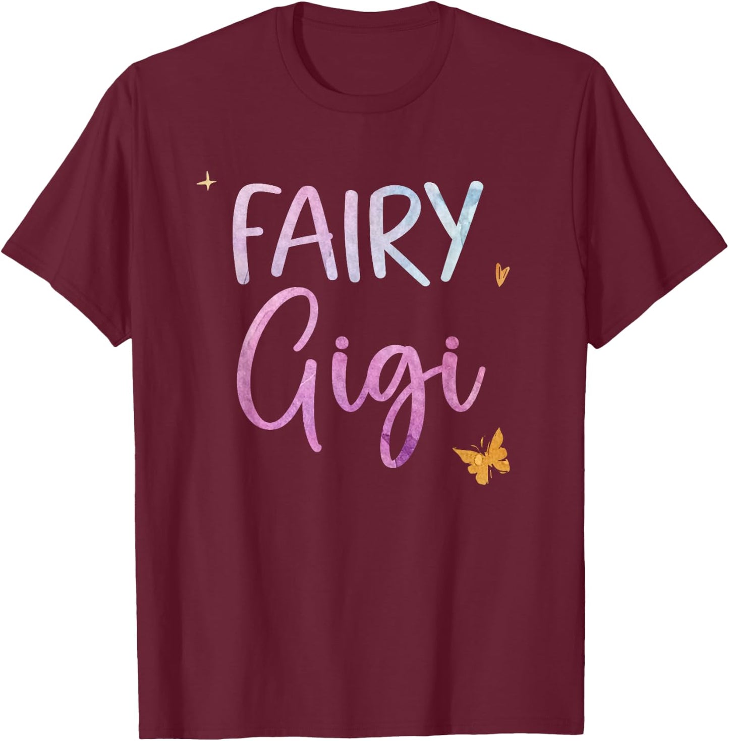 Fairy Gigi Magical Cute Birthday T-Shirt - T-Shirt | Maroon