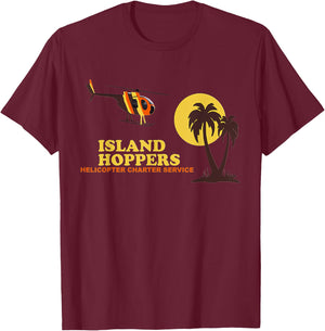 Island Vintage 80s Hoppers T-Shirt - T-Shirt | Maroon