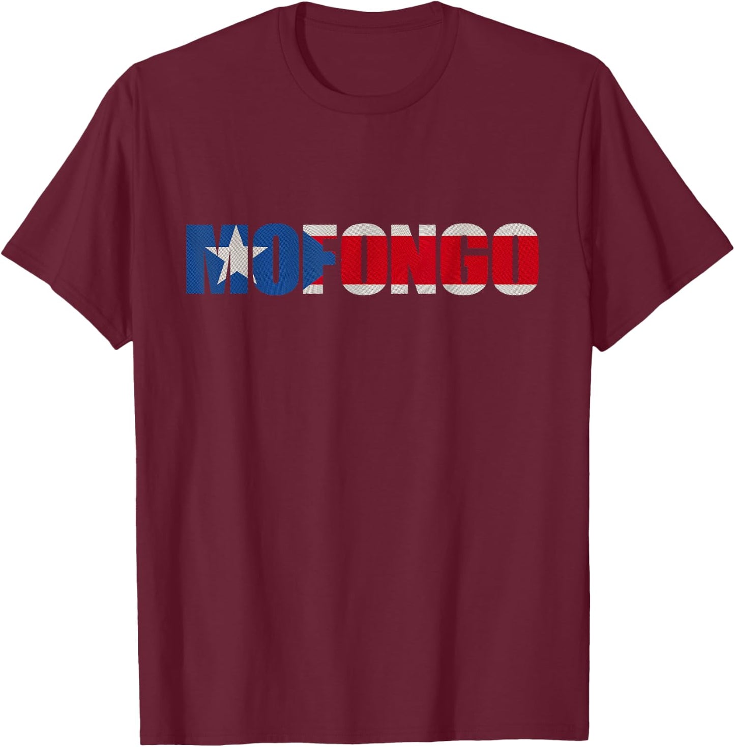 Powered By Mofongo | Mofongo Gifts | I Love Mofongo Apparel T-Shirt - T-Shirt | Maroon