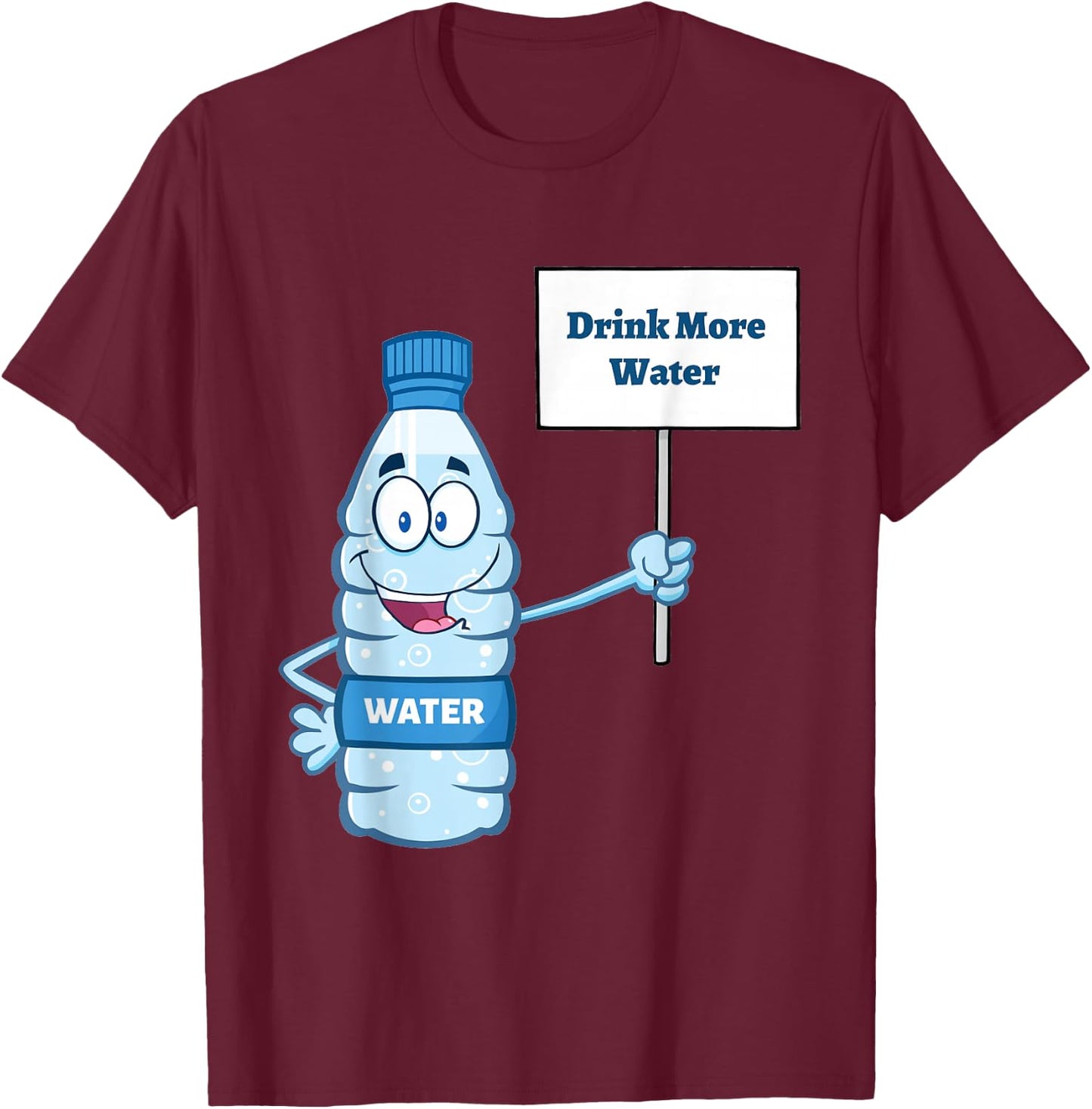 "Drink more Water" T-Shirt - T-Shirt | Maroon