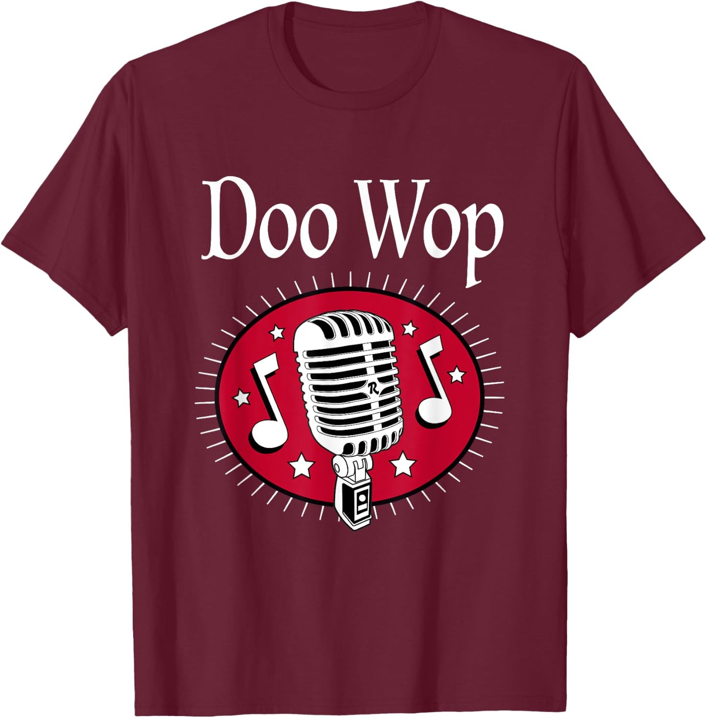 Doo Wop Rock N Roll 50s Sock Hop Dance Women Men Rockabilly T-Shirt - T-Shirt | Maroon
