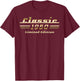 Classic 1950 Limited Edition Classic Car 75th Birthday T-Shirt - T-Shirt | Maroon