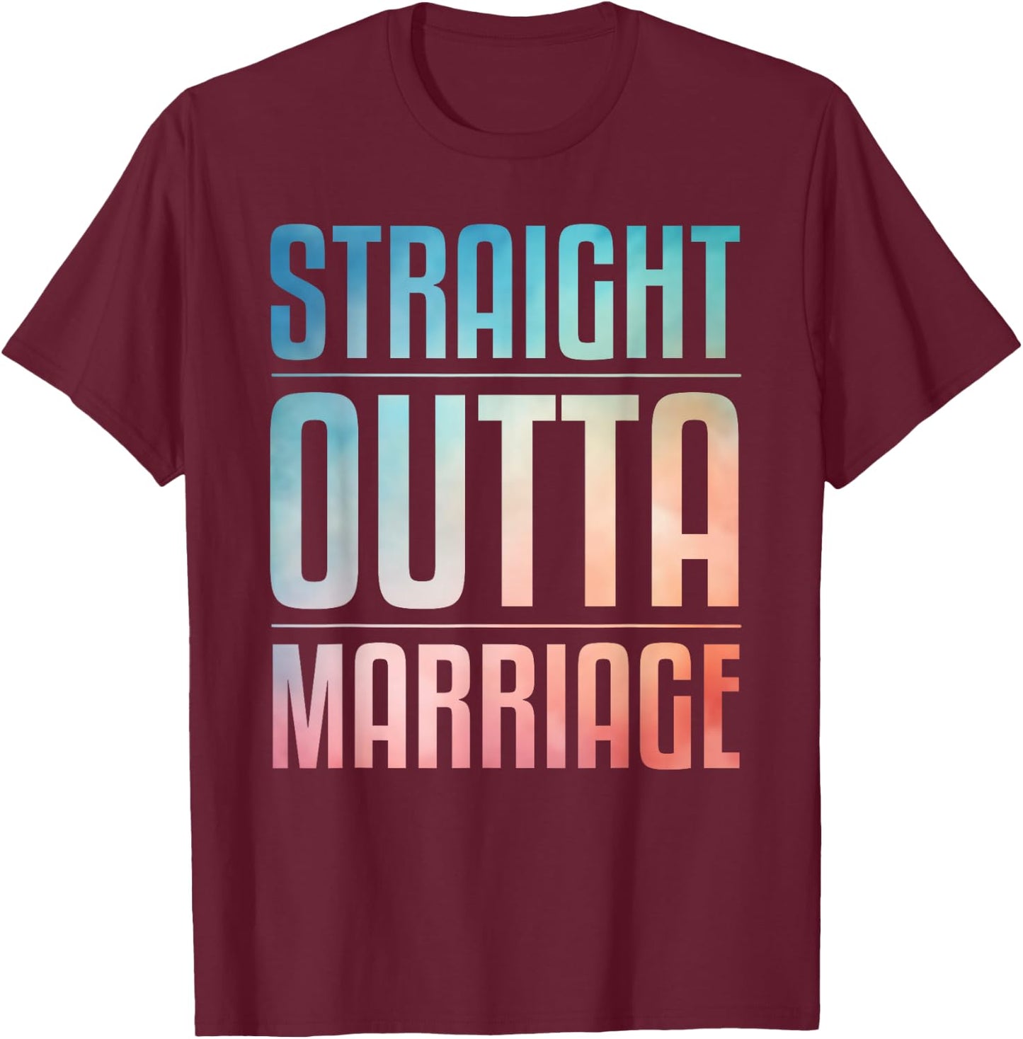 Cool Divorce Art Women Wedding Marriage Divorced T-Shirt - T-Shirt | Maroon