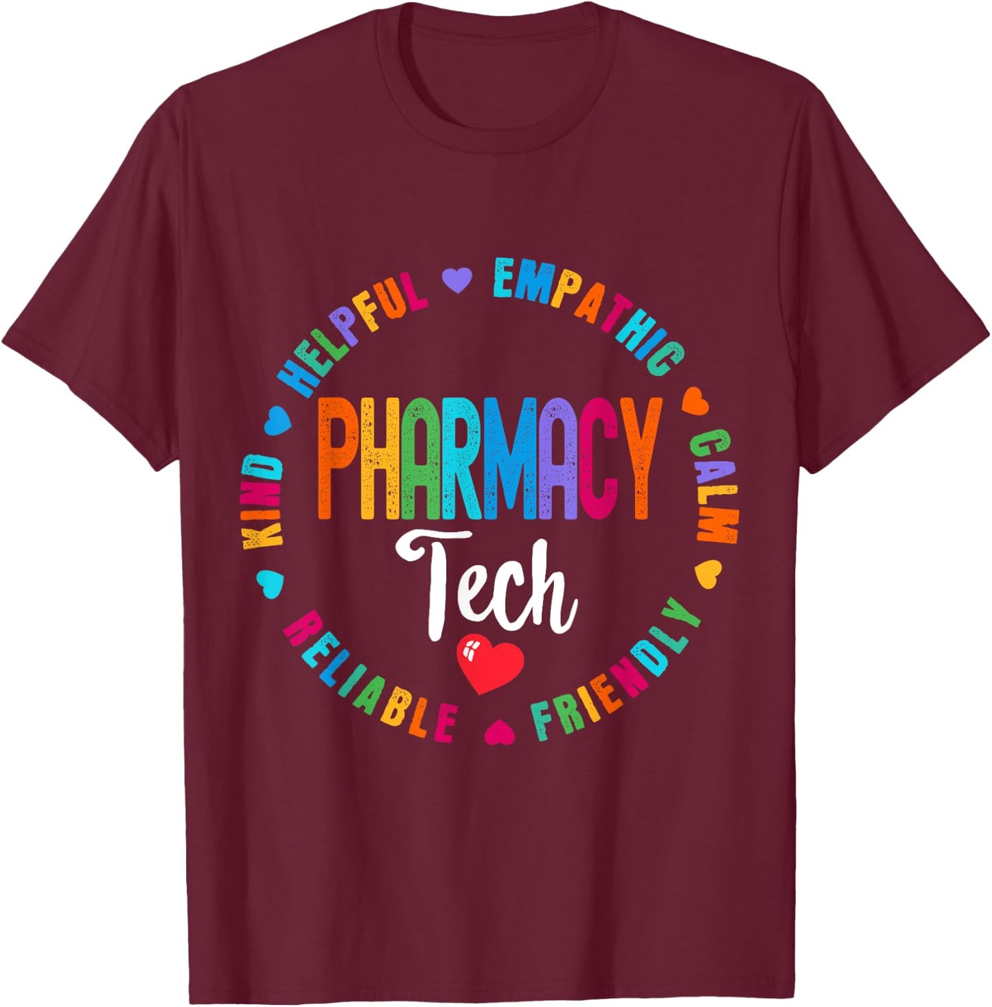 Pharmacy Tech Squad Life Pharmacist Tech Appreciation Week T-Shirt - T-Shirt | Maroon