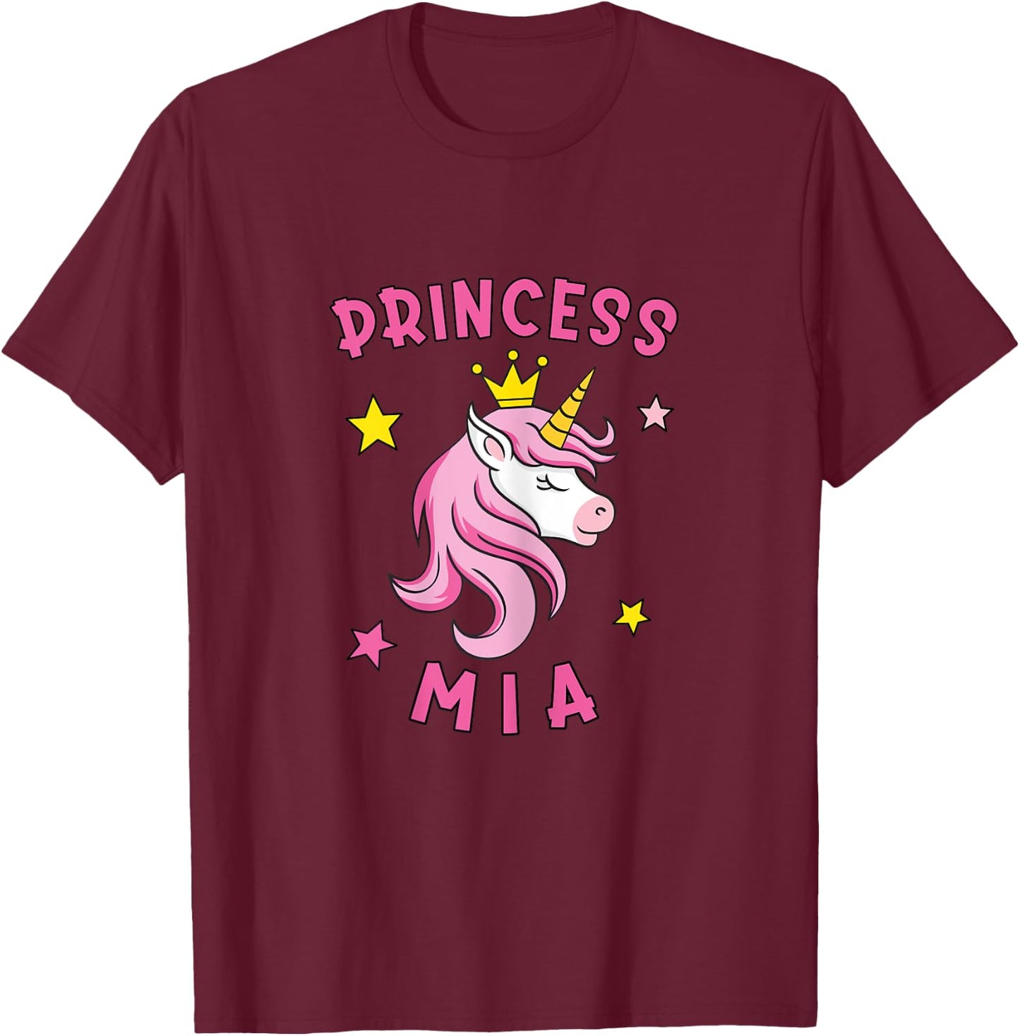 Princess Mia T-Shirt - T-Shirt | Maroon