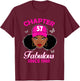 Chapter 57 Fabulous Since 1968 Black Women 57th Birthday T-Shirt - T-Shirt | Maroon