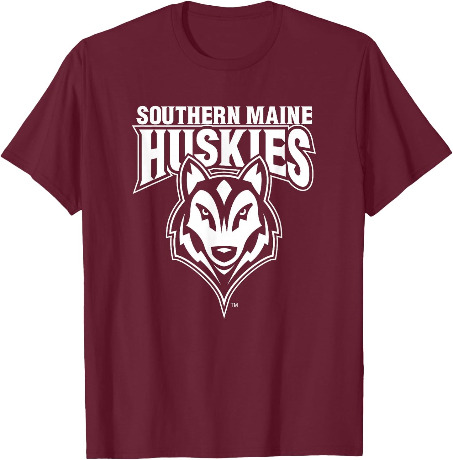 University of Southern Maine USM Huskies T-Shirt - T-Shirt | Maroon