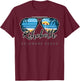 Rehoboth Beach Delaware Palm Tree Sunglasses Souvenir Men Women Kids T-Shirt - T-Shirt | Maroon