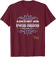 Elevate Next Level Spiritual Graduation T-Shirt - T-Shirt | Maroon