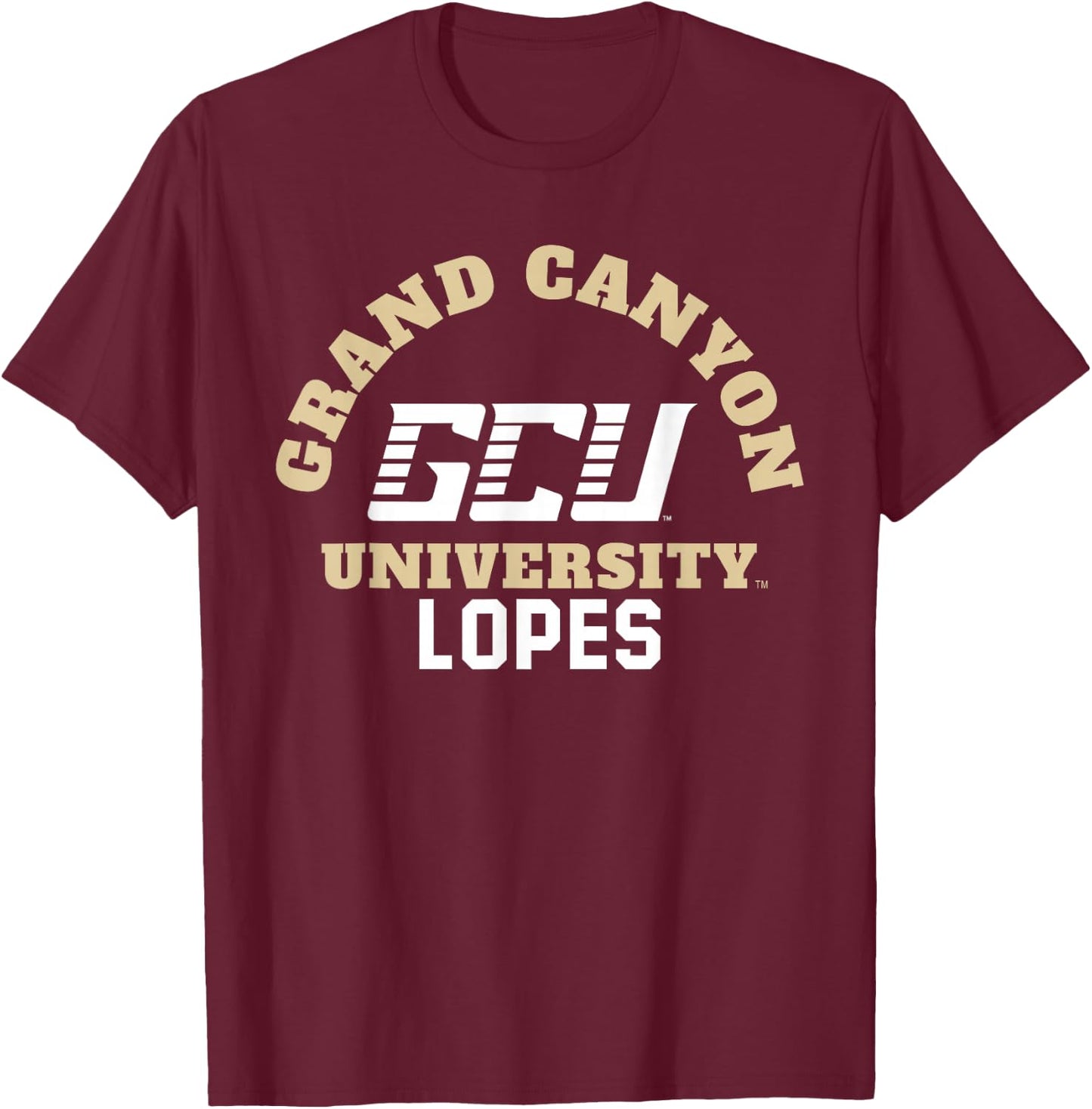 Grand Canyon Lopes | Official NCAA University | NCAFGCU006 T-Shirt - T-Shirt | Maroon
