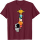 Astronaut Ice Cream Planets Space Boys Girls Kids Women Men T-Shirt - T-Shirt | Maroon