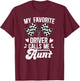 Racing Aunt Of A Racer Auntie Proud Race Aunt T-Shirt - T-Shirt | Maroon