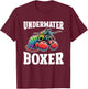 Mantis Shrimp Underwater Peacock Mantis Shrimp T-Shirt - T-Shirt | Maroon