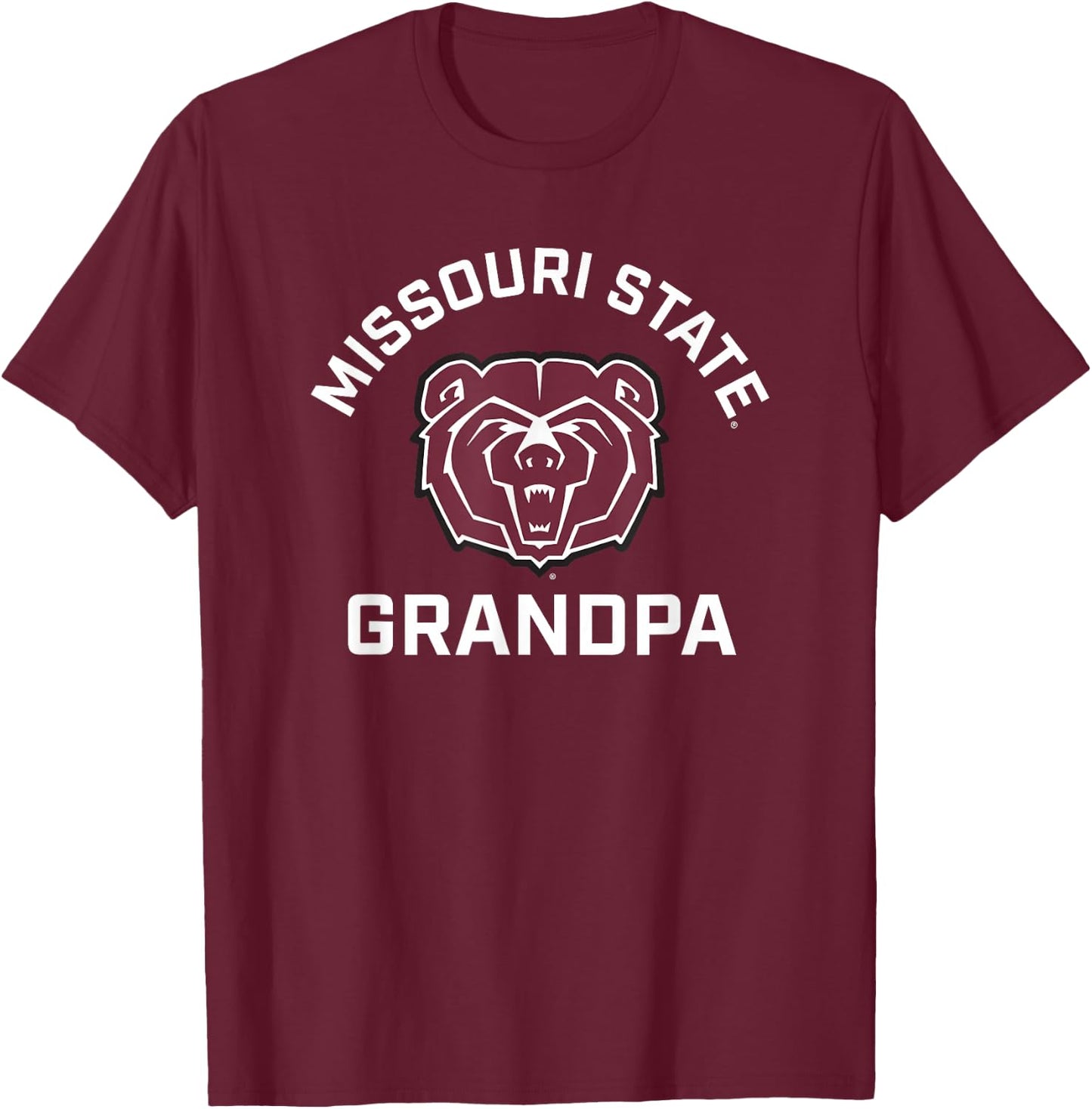 Missouri State University MSU Bears Arched Grandpa T-Shirt - T-Shirt | Maroon