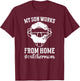 Funny Baseball Catcher Mom Of A Baseball Catcher Mother T-Shirt - T-Shirt | Maroon