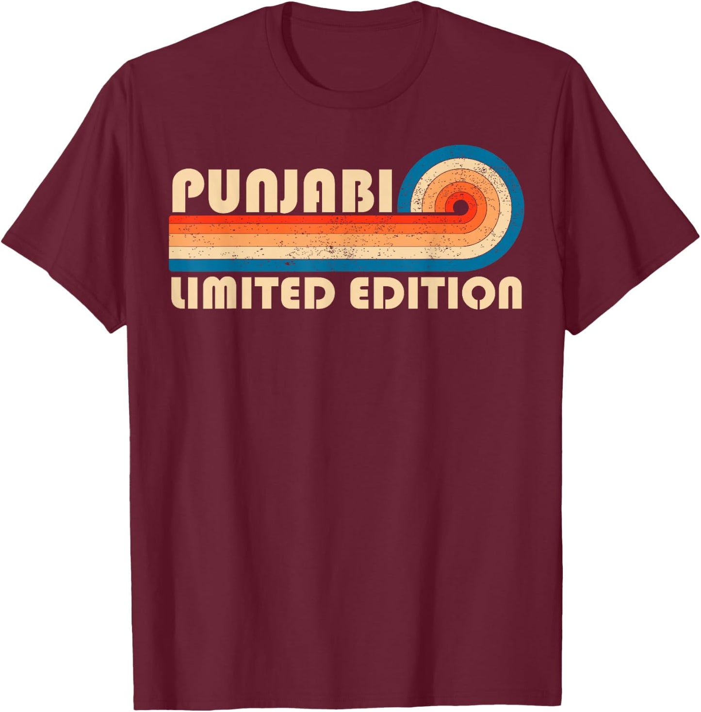 PUNJABI Surname Retro Vintage 80s 90s Birthday Reunion T-Shirt - T-Shirt | Maroon