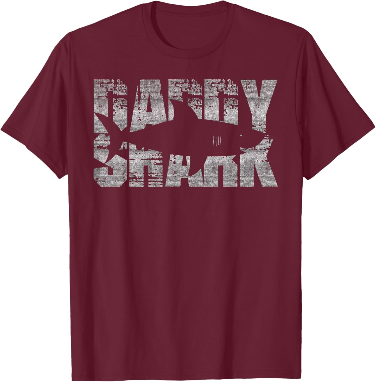 Daddy Shark Funny Shark Gifts for dad T-Shirt - T-Shirt | Maroon