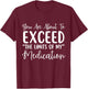 You Are About To Exceed The Limits Of My Medication Nurse T-Shirt - T-Shirt | Maroon