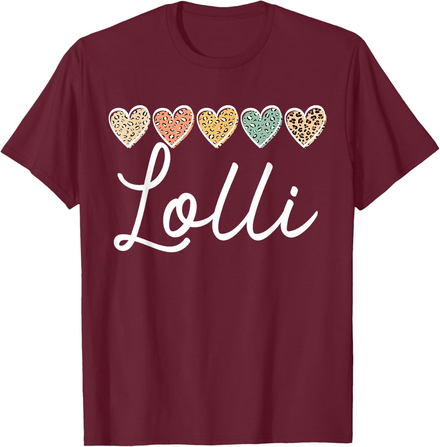 Lolli for Grandma Grandmother Announcement T-Shirt - T-Shirt | Maroon