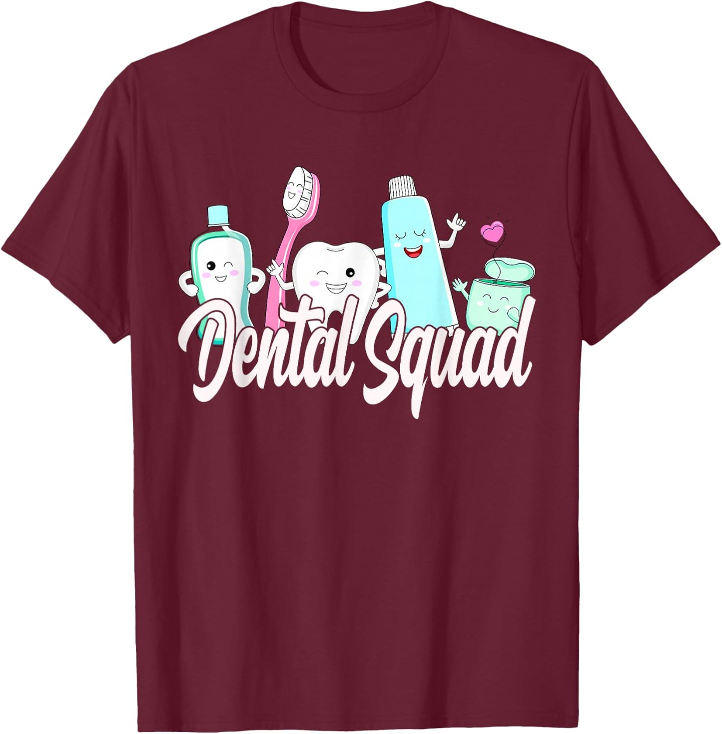 Dental Squad . Dental lab Hygienist T-Shirt - T-Shirt | Maroon