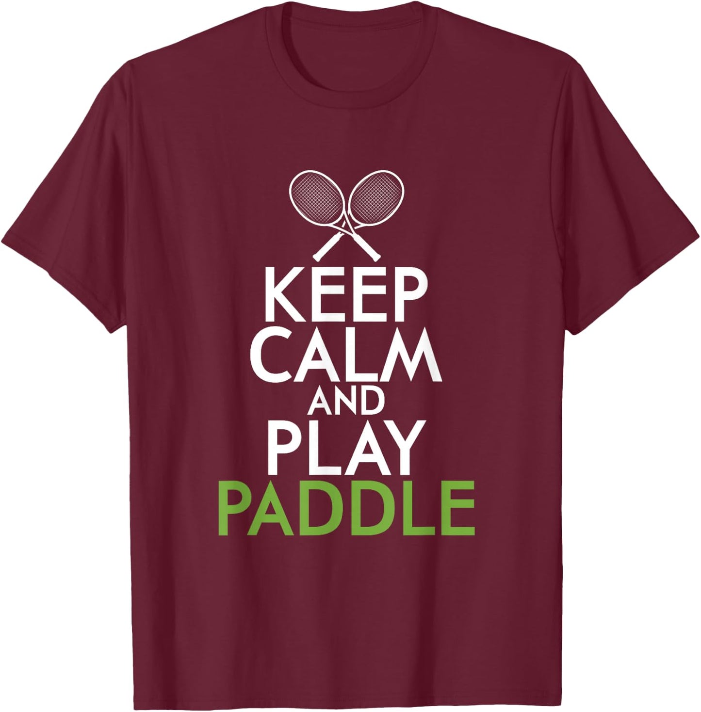 Paddle Tennis Kickback Game Tennis Racket Tennis Gift T-Shirt - T-Shirt | Maroon