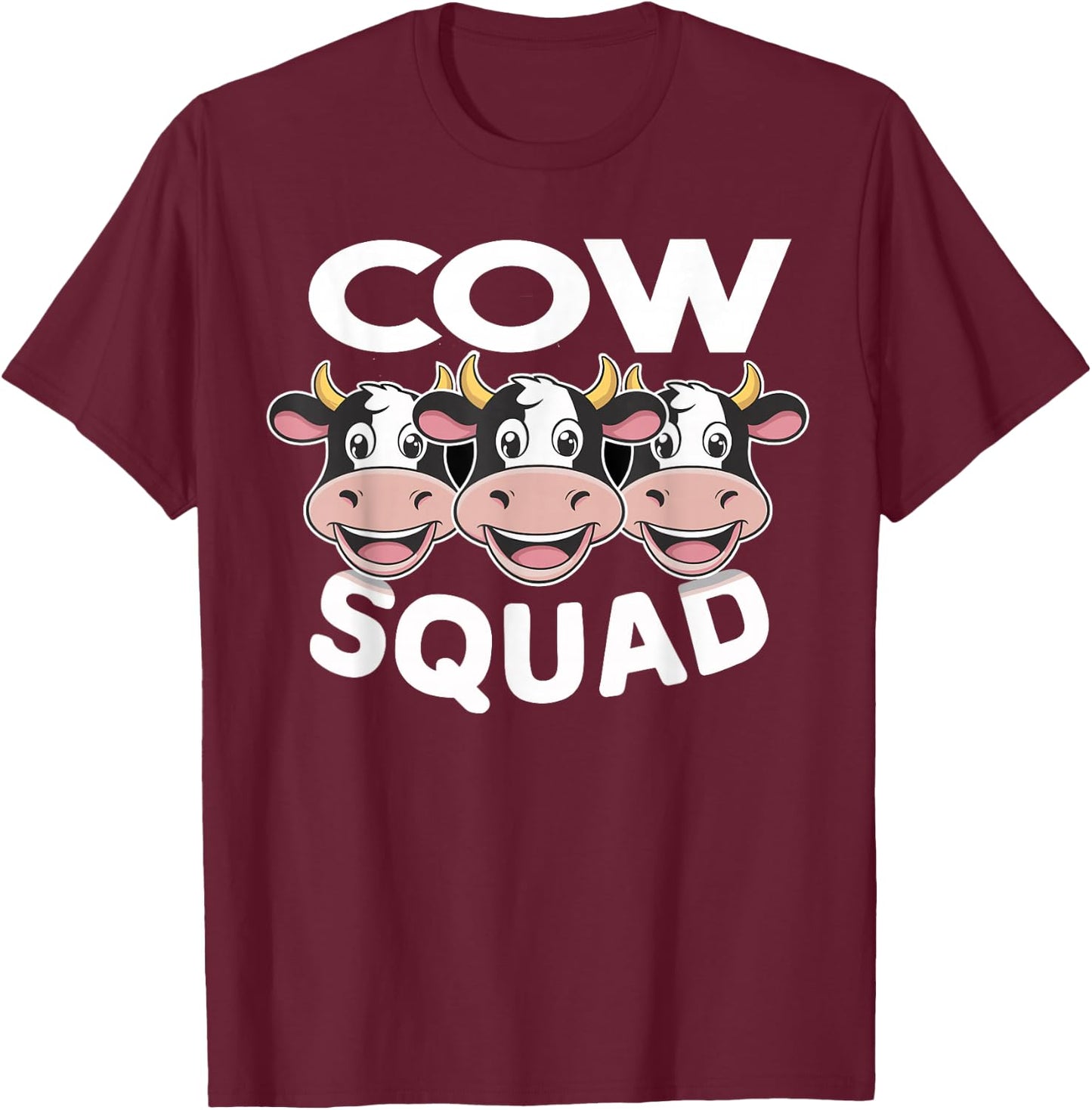 Cow Squad for Cow Lover Shirt | Cool Cow T-Shirt - T-Shirt | Maroon