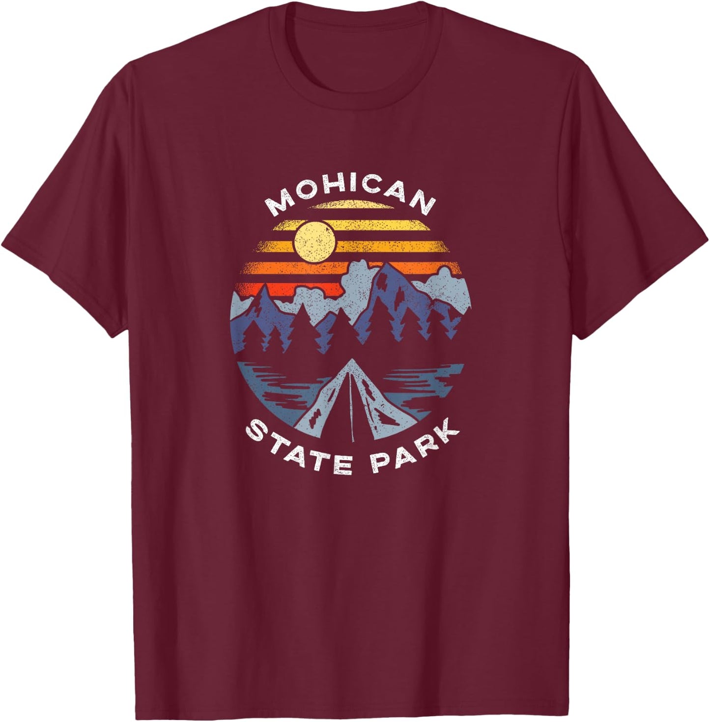 Mohican State Park Ohio Forest Camping Vacation T-Shirt - T-Shirt | Maroon
