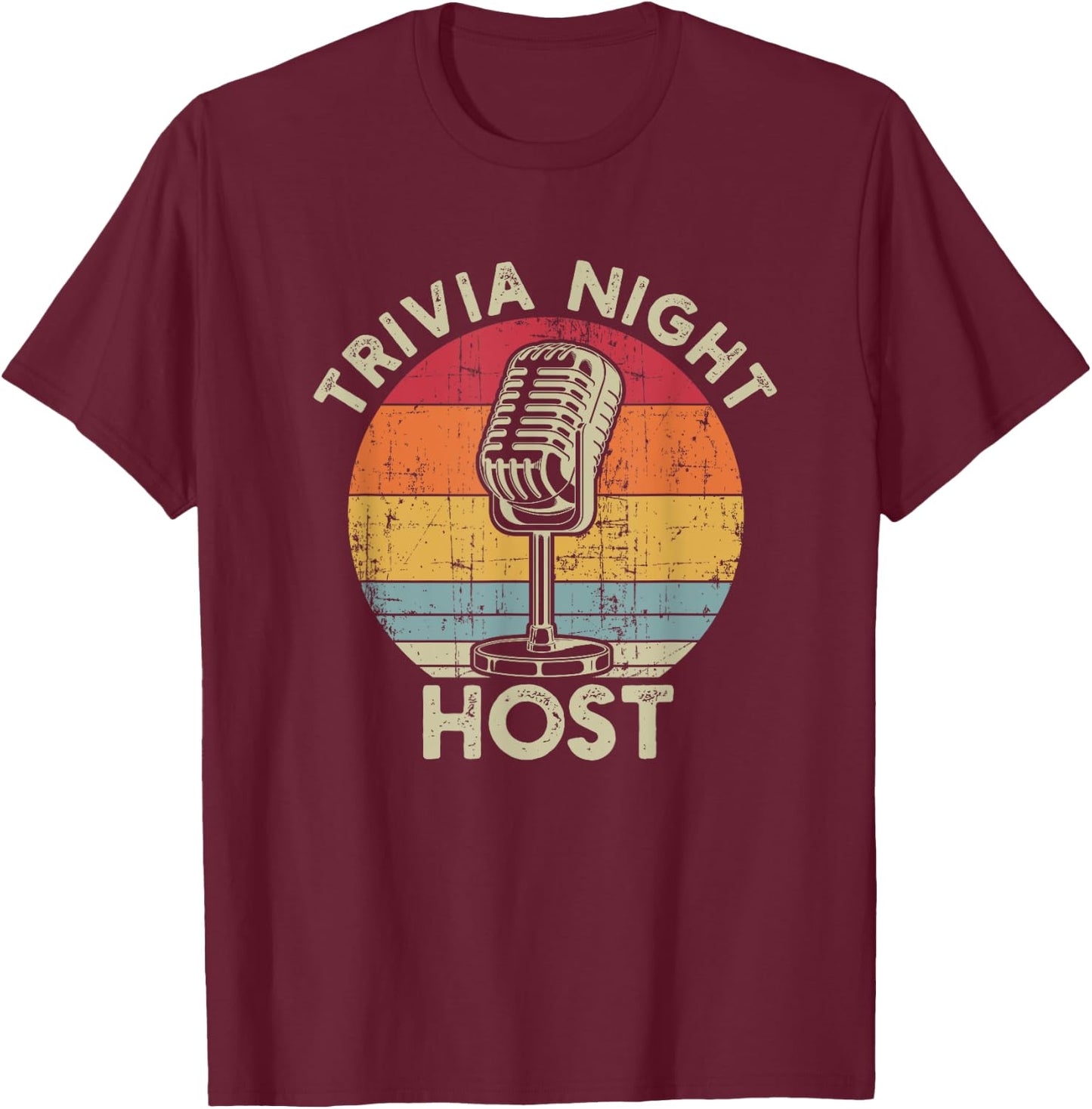 Trivia Night Host Game Night Funny Trivia T-Shirt - T-Shirt | Maroon