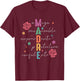 Spanish Mothers Day Retro Madre Amiga Incansable Mothers Day T-Shirt - T-Shirt | Maroon
