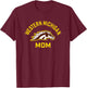 Western Michigan University Broncos Arched Mom T-Shirt - T-Shirt | Maroon