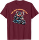 The Great American Hog Funny Smoking Pig Motorcycle Rally T-Shirt - T-Shirt | Maroon