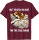 American Foxhound Sleeping Pajamas Nightgown T-Shirt - T-Shirt | Maroon