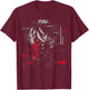 Anime Manga Motif Red-Eyes Artwork Anime T-Shirt - T-Shirt | Maroon