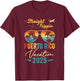Straight Trippin Puerto Rico 2025 Family Summer Vacation T-Shirt - T-Shirt | Maroon