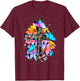 Faith - Cross Floral Butterflies Christ Flowers Religious T-Shirt - T-Shirt | Maroon