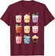 Kawaii Bubble Tea Boba Tea Lover T-Shirt - T-Shirt | Maroon