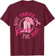 Give Cancer Boot Cowgirl Western Breast Cancer Pink Ribbon T-Shirt - T-Shirt | Maroon