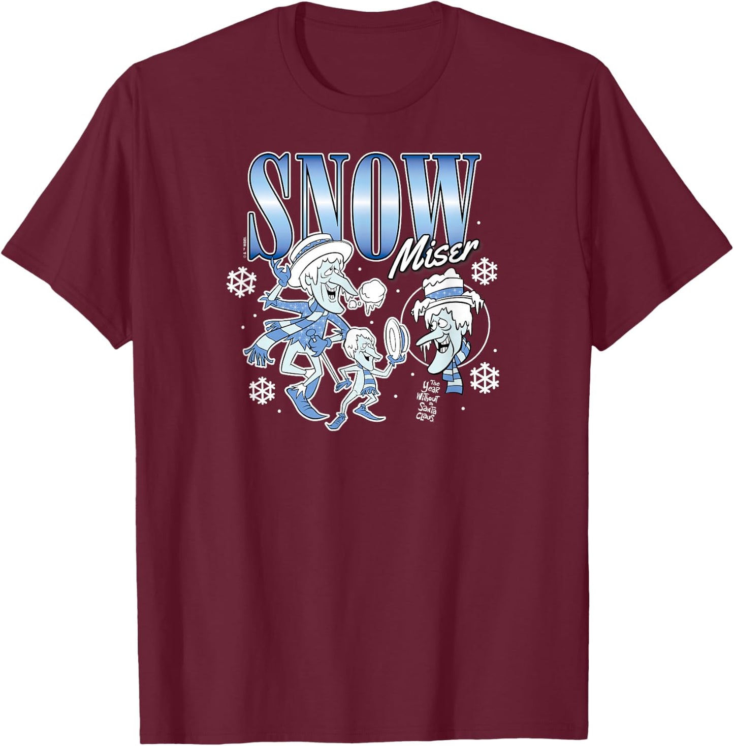 The Year Without A Santa Claus - Snow Miser Character T-Shirt - T-Shirt | Maroon