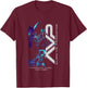 Alien vs Predator Whoever Wins… We Lose Big Chest Portrait T-Shirt - T-Shirt | Maroon