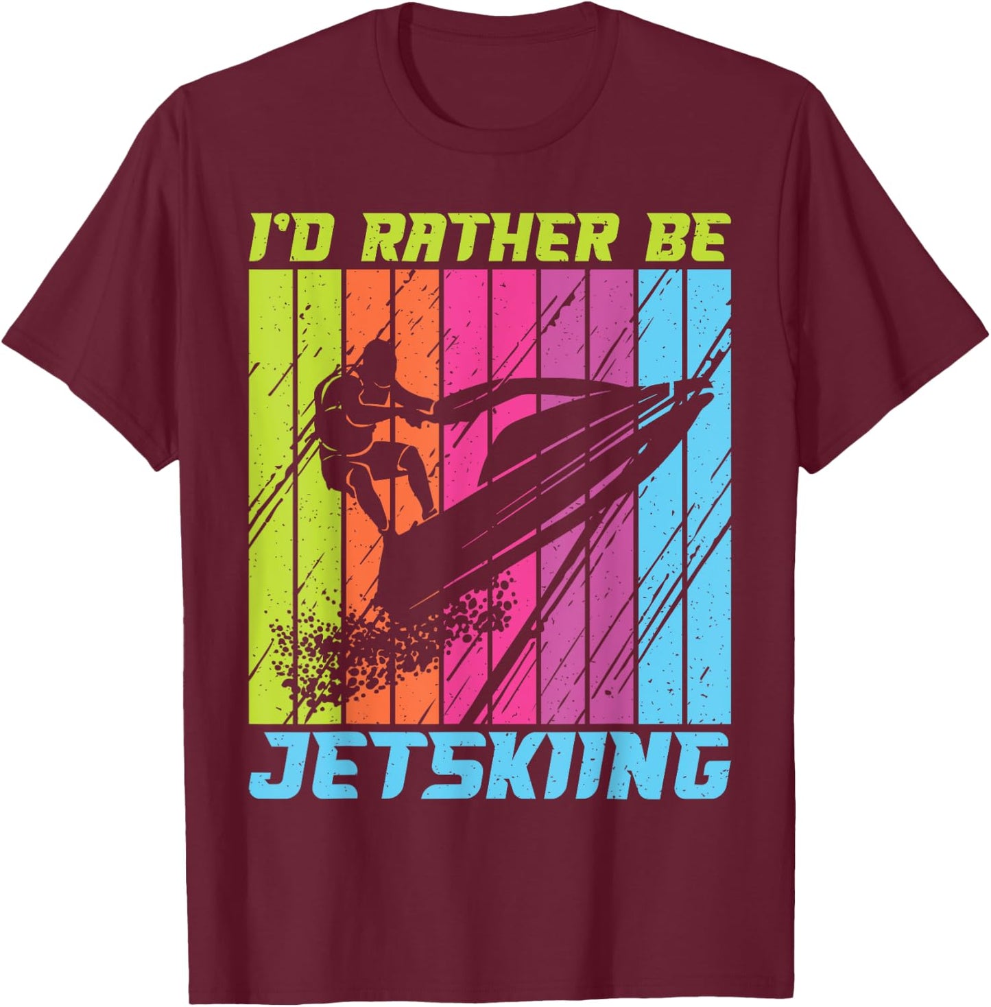 I would rather be Jetskiing Jetski T-Shirt - T-Shirt | Maroon