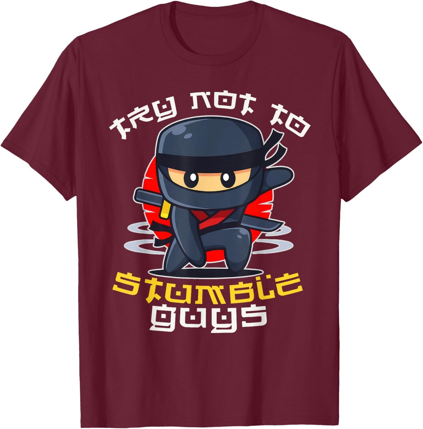 Stumble Guys Ninjas Games Stumble Guys Kids T-Shirt - T-Shirt | Maroon