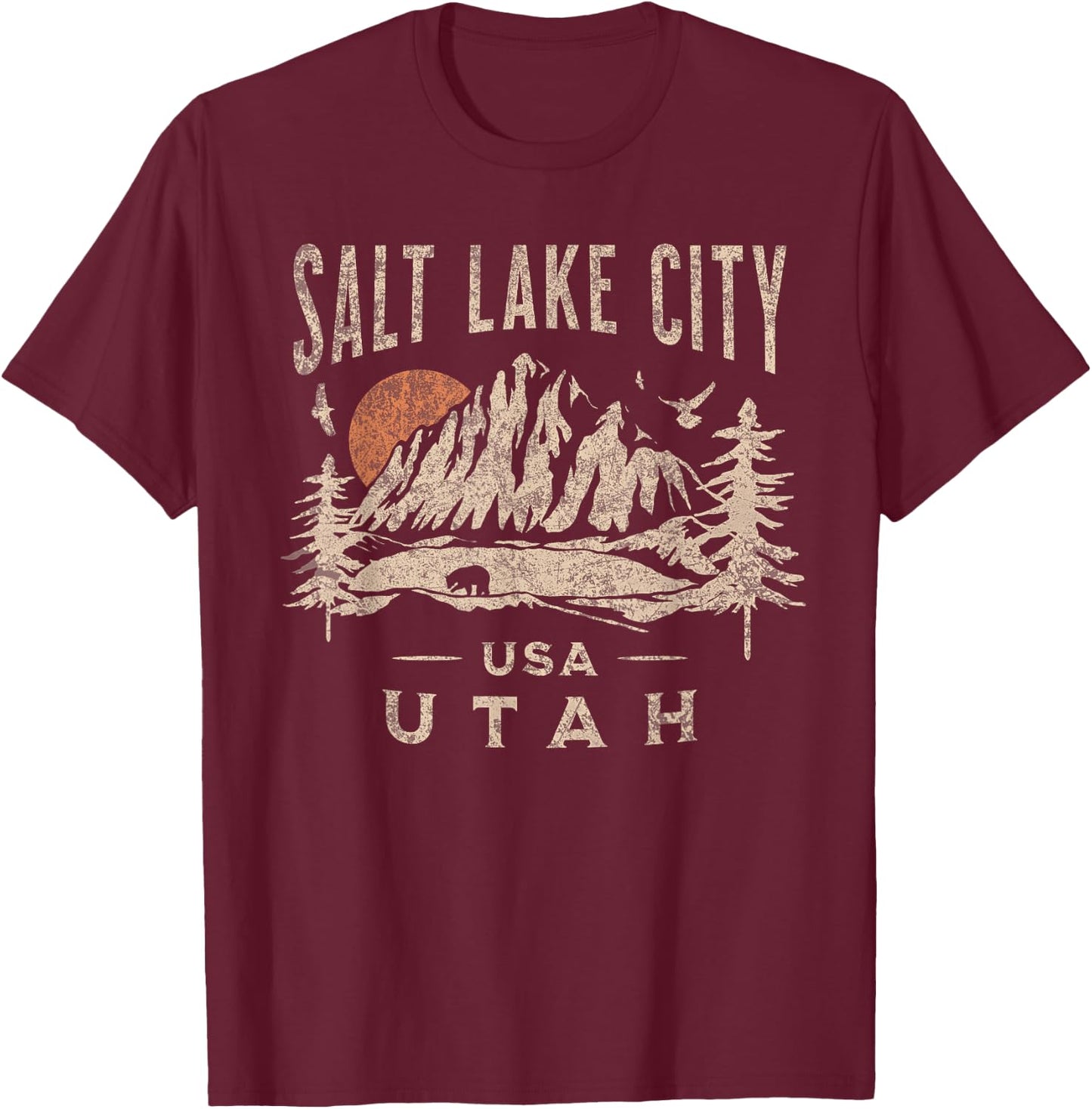 Salt Lake City T-Shirt - T-Shirt | Maroon