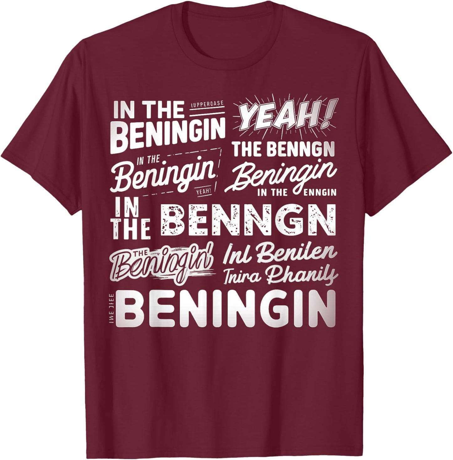 In The Beginning In The Beningin T-Shirt - T-Shirt | Maroon