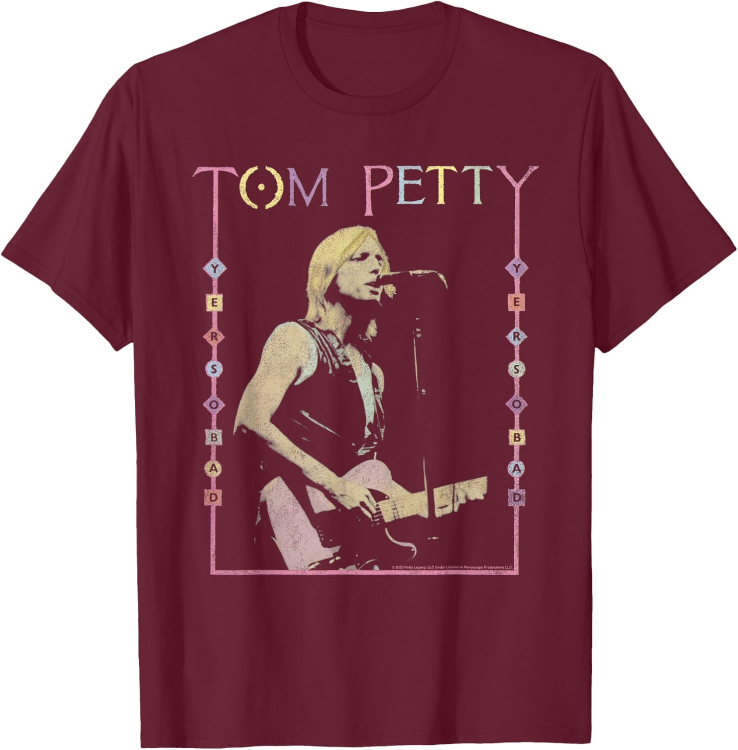 Tom Petty Yer So Bad T-Shirt - T-Shirt | Maroon