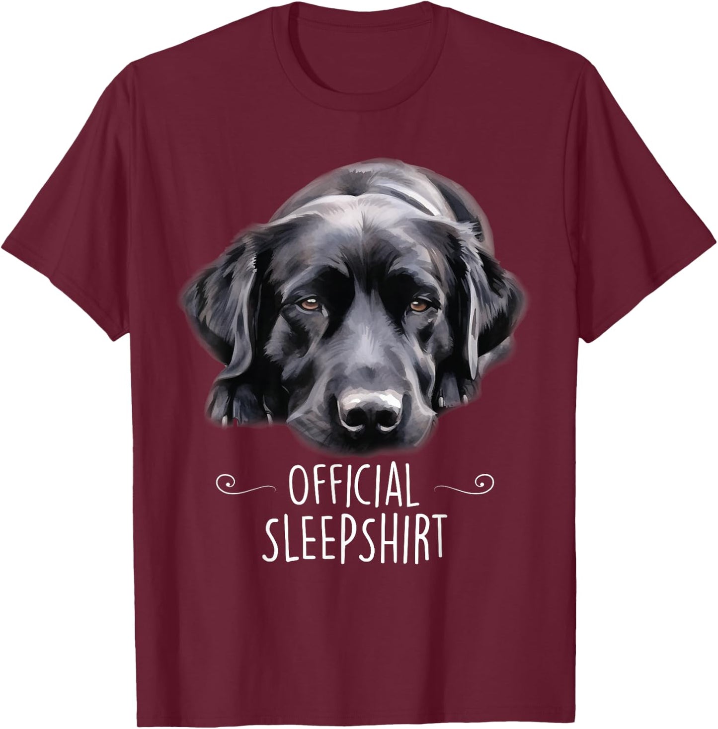 Sleeping Labrador Dog Official Sleep Lab Funny Women Kids T-Shirt - T-Shirt | Maroon