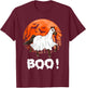 Funny Ghost Boo Horse Equestrian Lover Halloween Costume T-Shirt - T-Shirt | Maroon