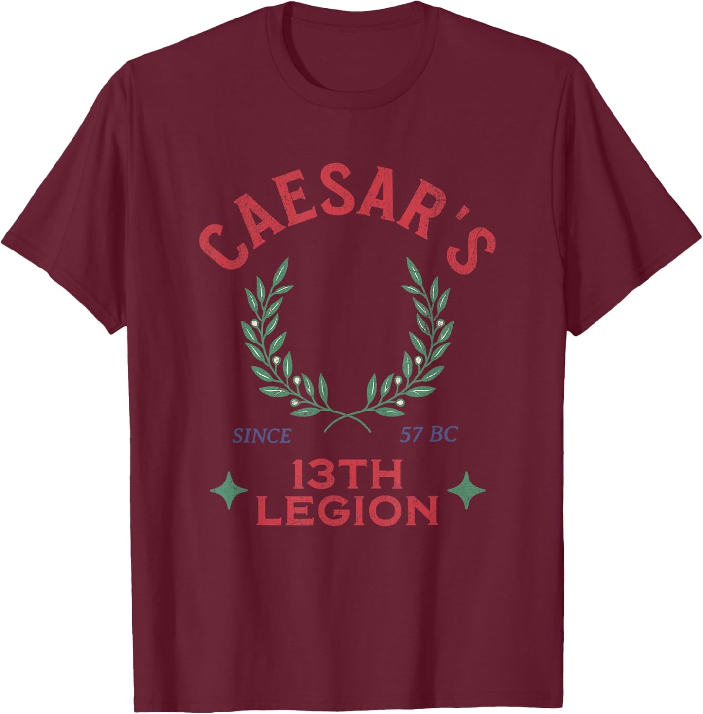 Agema Apparel Julius Caesar 13th Legion Ancient Roman History , Small, Black T-Shirt - T-Shirt | Maroon