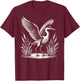 Heron Bird Birding T-Shirt - T-Shirt | Maroon