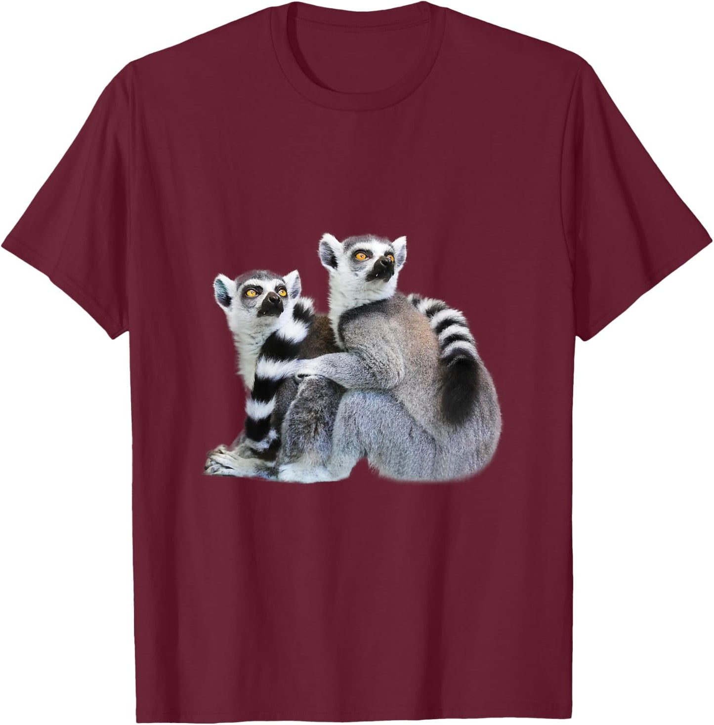 Lemur Lemuren Design Men Women Gift T-Shirt - T-Shirt | Maroon